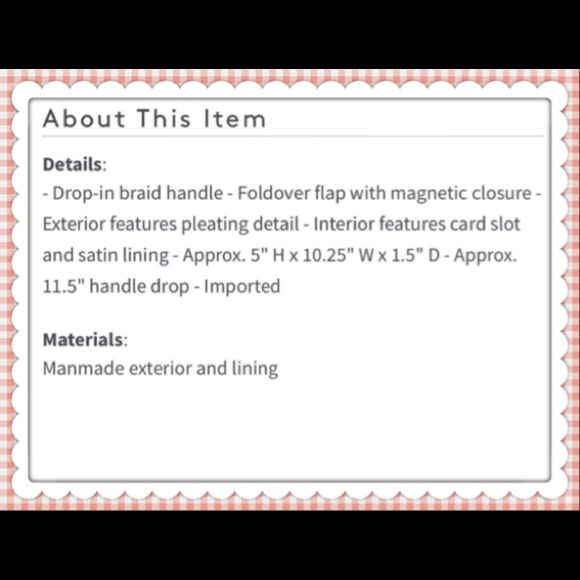 New Jessica McClintock Satin Clutch B8 - Picture 3 of 5